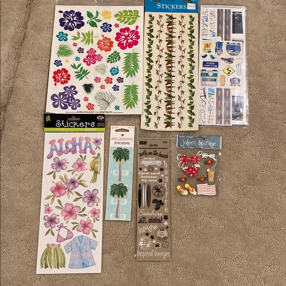 Hawaii Scrapbook Stickers